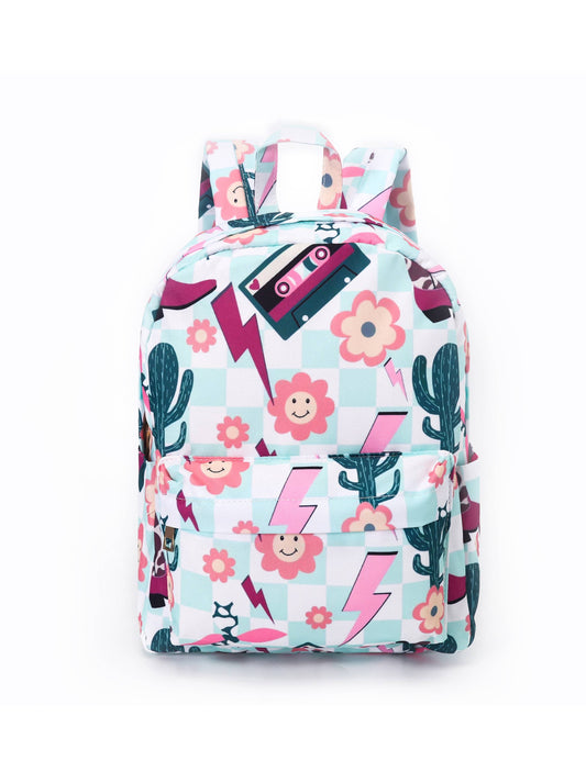 Girls Sun Cactus Printed Backpack