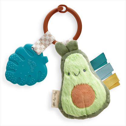 Itzy Ritzy Plush + Teether-Avocado