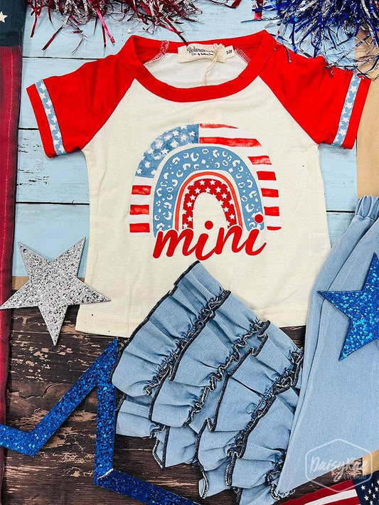 Mini Patriotic Rainbow Tee