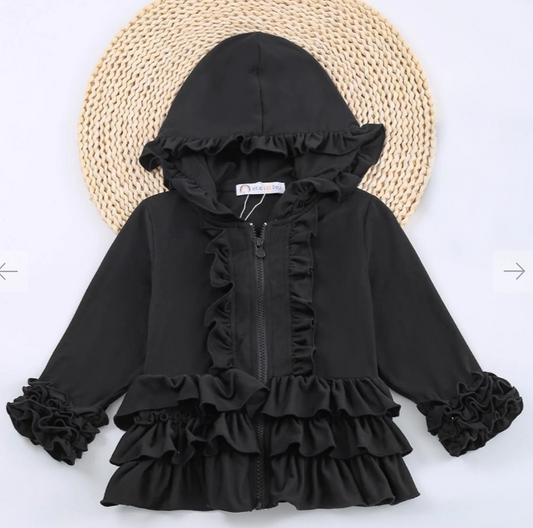 Black Ruffle Jacket