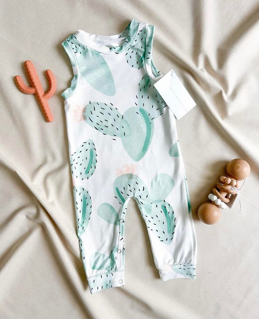 Cactus Bloom Baby Jumpsuit