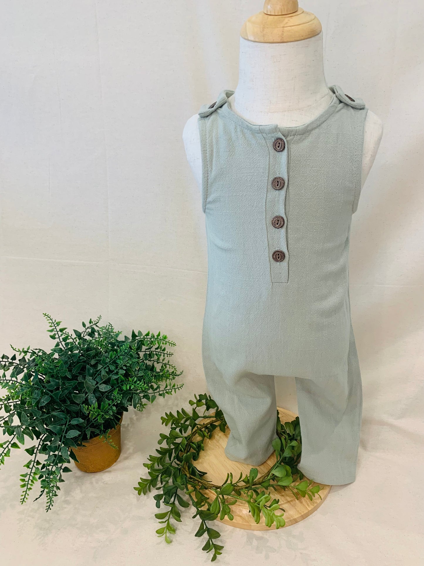 Baby Boy Wooden Button Jumper