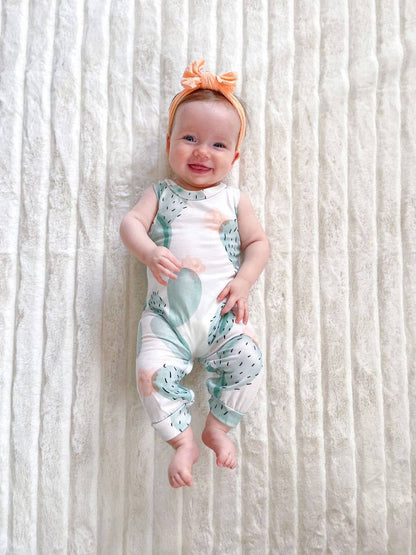 Cactus Bloom Baby Jumpsuit